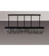 Poland 250 x 40cm Linear Pendant 13 Light E14 Matt Black/Smoked Sculpted Glass Item Weight: 67kg-9