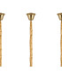 Poland 250 x 40cm Linear Pendant Bell Cup 13 Light E14 Brass/Smoked Sculpted Glass Item Weight: 61kg-6