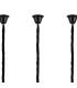 Poland 250 x 40cm Linear Pendant Bell Cup 13 Light E14 Matt Black/Clear Sculpted Glass Item Weight: 61kg-6