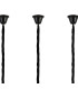 Poland 250 x 40cm Linear Pendant Bell Cup 13 Light E14 Matt Black/Cognac Sculpted Glass Item Weight: 61kg-6