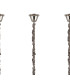 Poland 250 x 40cm Linear Pendant Bell Cup 13 Light E14 Polished Nickel/Cognac Sculpted Glass Item Weight: 61kg-6
