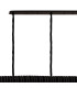 Poland 300 x 40cm Linear Pendant 16 Light E14 Matt Black/Smoked Sculpted Glass Item Weight: 80kg-6