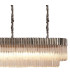 Poland 300 x 40cm Linear Pendant 16 Light E14 Polished Nickel/Clear Sculpted Glass Item Weight: 80kg-8