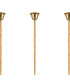 Poland 300 x 40cm Linear Pendant Bell Cup 16 Light E14 Brass/Clear Sculpted Glass Item Weight: 73kg-5