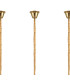 Poland 300 x 40cm Linear Pendant Bell Cup 16 Light E14 Brass/Smoked Sculpted Glass Item Weight: 73kg-6