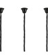 Poland 300 x 40cm Linear Pendant Bell Cup 16 Light E14 Matt Black/Clear Sculpted Glass Item Weight: 73kg-6
