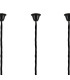 Poland 300 x 40cm Linear Pendant Bell Cup 16 Light E14 Matt Black/Cognac Sculpted Glass Item Weight: 73kg-6