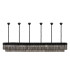 Poland 300 x 40cm Linear Pendant Bell Cup 16 Light E14 Matt Black/Smoked Sculpted Glass Item Weight: 73kg-3
