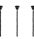 Poland 300 x 40cm Linear Pendant Bell Cup 16 Light E14 Matt Black/Smoked Sculpted Glass Item Weight: 73kg-5