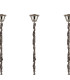 Poland 300 x 40cm Linear Pendant Bell Cup 16 Light E14 Polished Nickel/Clear Sculpted Glass Item Weight: 73kg-6