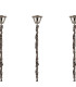 Poland 300 x 40cm Linear Pendant Bell Cup 16 Light E14 Polished Nickel/Cognac Sculpted Glass Item Weight: 73kg-6