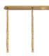 Poland 180 x 40cm Linear Pendant 9 Light E14 Brass/Clear Sculpted Glass Item Weight: 47kg-6