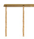 Poland 180 x 40cm Linear Pendant 9 Light E14 Brass/Cognac Sculpted Glass Item Weight: 47kg-6