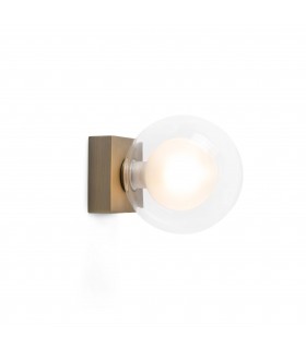 Bathroom Bronze Globe Wall Light 1x g9 IP44 - 1