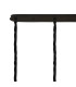 Poland 180 x 40cm Linear Pendant 9 Light E14 Matt Black/Smoked Sculpted Glass Item Weight: 47kg-6