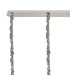 Poland 180 x 40cm Linear Pendant 9 Light E14 Polished Nickel/Clear Sculpted Glass Item Weight: 47kg-6