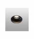 Black Tiltable round recessed Downlight Trimless, GU10 - 1
