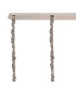 Poland 180 x 40cm Linear Pendant 9 Light E14 Polished Nickel/Smoked Sculpted Glass Item Weight: 47kg-6