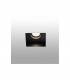 Black Tiltable square recessed Downlight Trimless, GU10 - 1