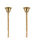 Poland 180 x 40cm Linear Pendant Bell Cup 9 Light E14 Brass/Smoked Sculpted Glass Item Weight: 44kg-6