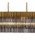 Poland 180 x 40cm Linear Pendant Bell Cup 9 Light E14 Brass/Smoked Sculpted Glass Item Weight: 44kg-7