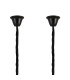 Poland 180 x 40cm Linear Pendant Bell Cup 9 Light E14 Matt Black/Clear Sculpted Glass Item Weight: 44kg-6