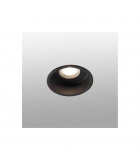 Black round Recessed Downlight IP44, GU10 - 1