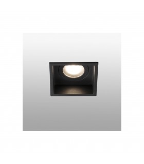 Black square Recessed Downlight IP44, GU10 - 1