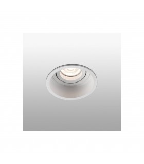 White Tiltable round Recessed Downlight, GU10 - 1
