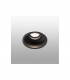Black Tiltable round Recessed Downlight, GU10 - 1