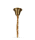 Poland 96cm Pendant Round 5 Tier 23 Light E14 Brass/Clear Sculpted Glass Item Weight: 48kg-5