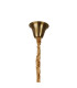 Poland 96cm 5 Tier 23 Light E14 Brass/Cognac Sculpted Glass Item Weight: 48kg-5