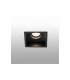 Black Tiltable square Recessed Downlight, GU10 - 1