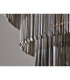 Poland 96cm Pendant Round 5 Tier 23 Light E14 Brass/Smoked Sculpted Glass Item Weight: 48kg-10