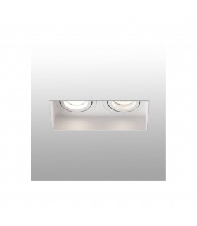 Trimless White Tiltable square Recessed Downlight, GU10 - 1