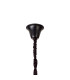 Poland 96cm Pendant Round 5 Tier 23 Light E14 Matt Black/Cognac Sculpted Glass Item Weight: 48kg-5