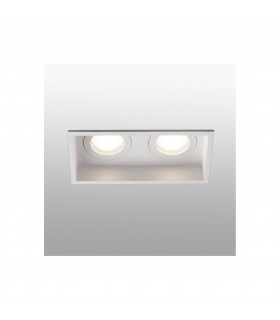 White square recessed Downlight 2 Light IP44, GU10 - 1