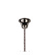 Poland 96cm Pendant Round 5 Tier 23 Light E14 Polished Nickel/Smoked Sculpted Glass Item Weight: 48kg-5