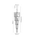 Poland 50cm Pendant Round 5 Tier 18 Light E14 Brass/Clear Sculpted Glass Item Weight: 42kg-2