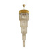 Poland 50cm Pendant Round 5 Tier 18 Light E14 Brass/Cognac Sculpted Glass Item Weight: 42kg-4