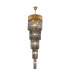 Poland 50cm Pendant Round 5 Tier 18 Light E14 Brass/Smoke Sculpted Glass Item Weight: 42kg-1