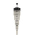 Poland 50cm Pendant Round 5 Tier 18 Light E14 Matt Black/Clear Sculpted Glass Item Weight: 42kg-4