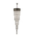 Poland 50cm Pendant Round 5 Tier 18 Light E14 Polished Nickel/Clear Sculpted Glass Item Weight: 42kg-4