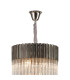Poland 50cm Pendant Round 5 Tier 18 Light E14 Polished Nickel/Clear Sculpted Glass Item Weight: 42kg-5