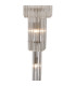 Poland 50cm Pendant Round 5 Tier 18 Light E14 Polished Nickel/Clear Sculpted Glass Item Weight: 42kg-7