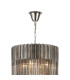 Poland 50cm Pendant Round 5 Tier 18 Light E14 Polished Nickel/Smoke Sculpted Glass Item Weight: 42kg-5