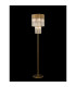 Poland 35 x 168cm Floor Lamp 5 Light E14 Brass/Cognac Sculpted Glass Item Weight: 16.5kg-3