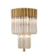 Poland 35 x 168cm Floor Lamp 5 Light E14 Brass/Cognac Sculpted Glass Item Weight: 16.5kg-5
