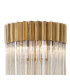 Poland 35 x 168cm Floor Lamp 5 Light E14 Brass/Cognac Sculpted Glass Item Weight: 16.5kg-7