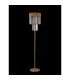 Poland 35 x 168cm Floor Lamp 5 Light E14 Brass/Smoked Sculpted Glass Item Weight: 16.5kg-8